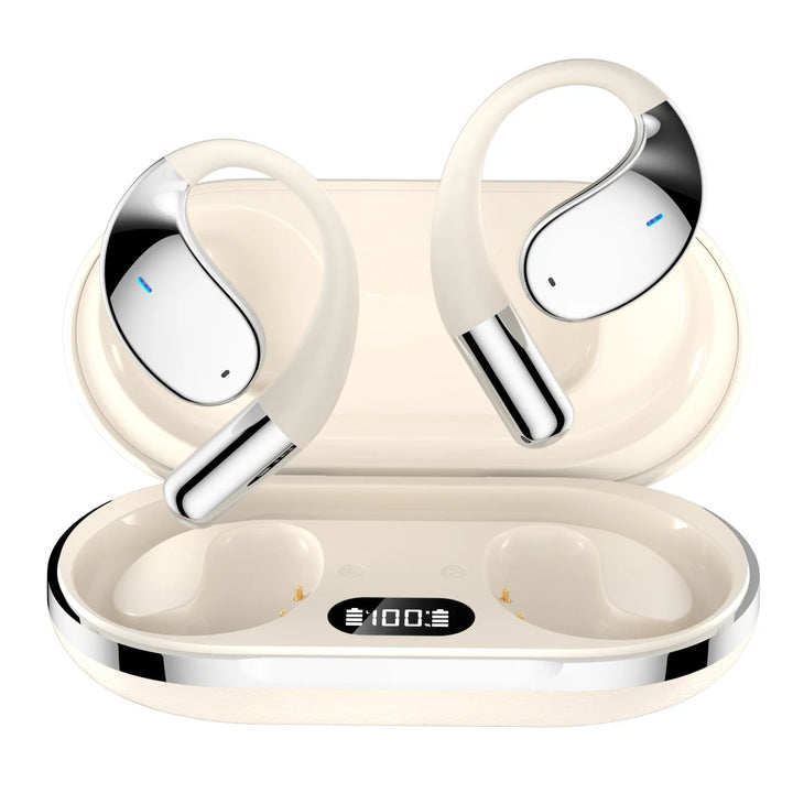 Bluetooth 5.4 AI Translation Earphones Real Time Support 144 Language Wireless Ear-hook Headsets HiFi Noise Reduction Headphones